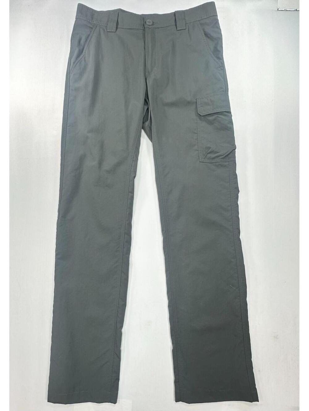 Columbia Omni-Shade Flat Front Cargo Pants Gray Mens 32/34